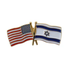 American Flag x Israel Flag Lapel Pin